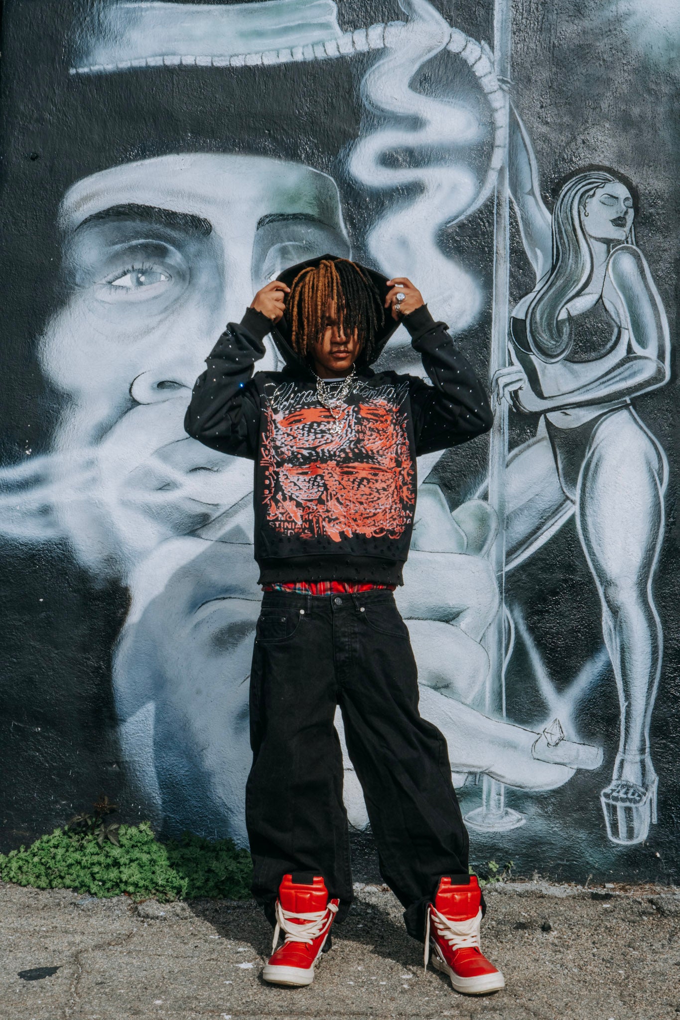 Slime intentionz signature black hoodie