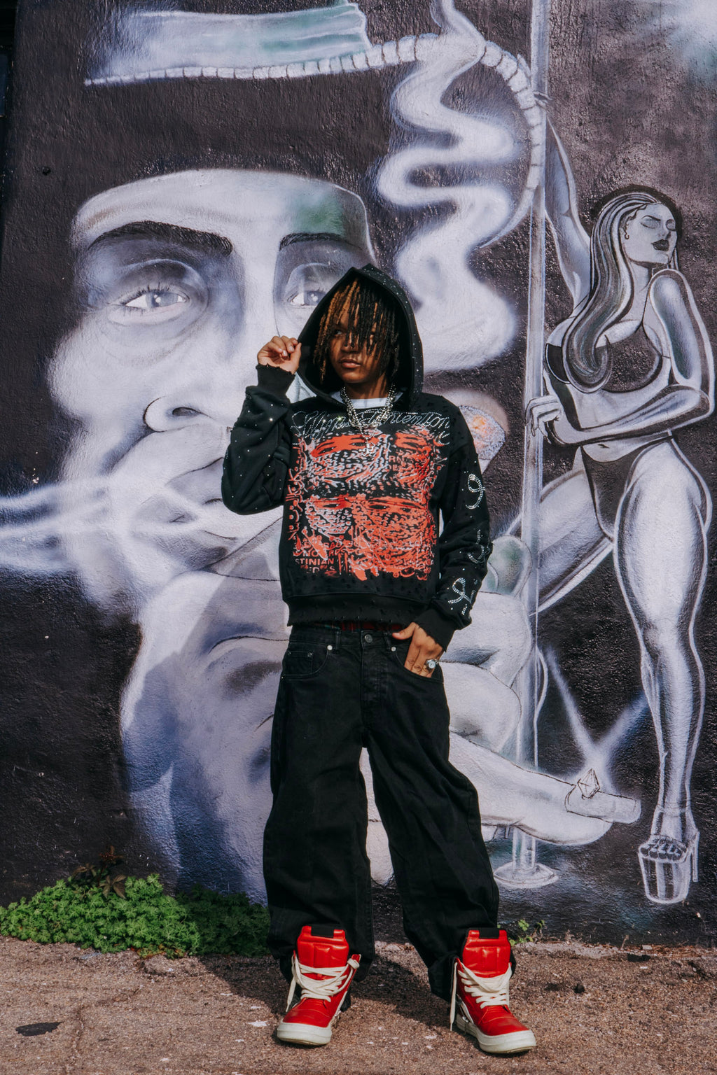 Slime intentionz signature black hoodie